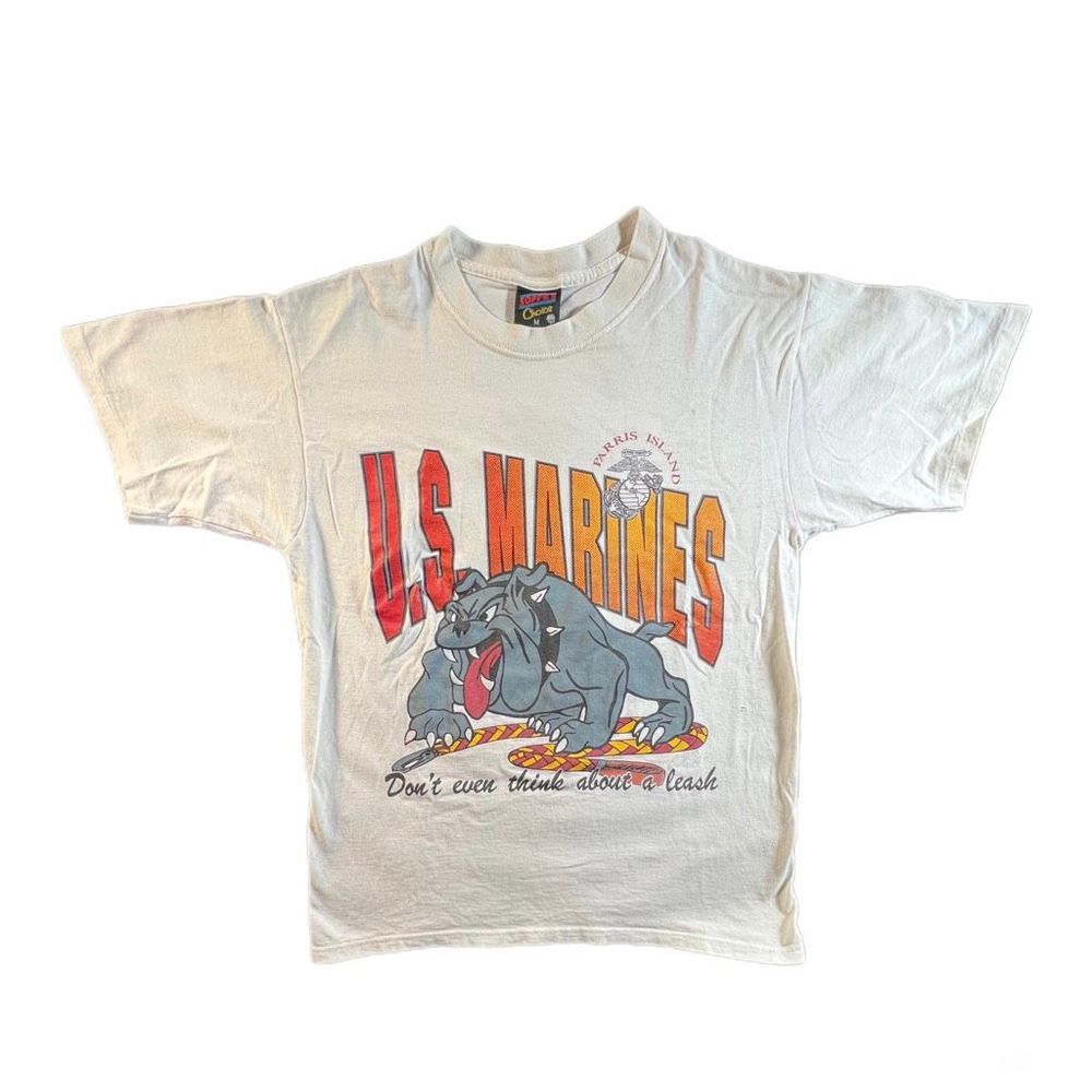 Vintage USMC Bulldog Tee - Picture 1 of 6